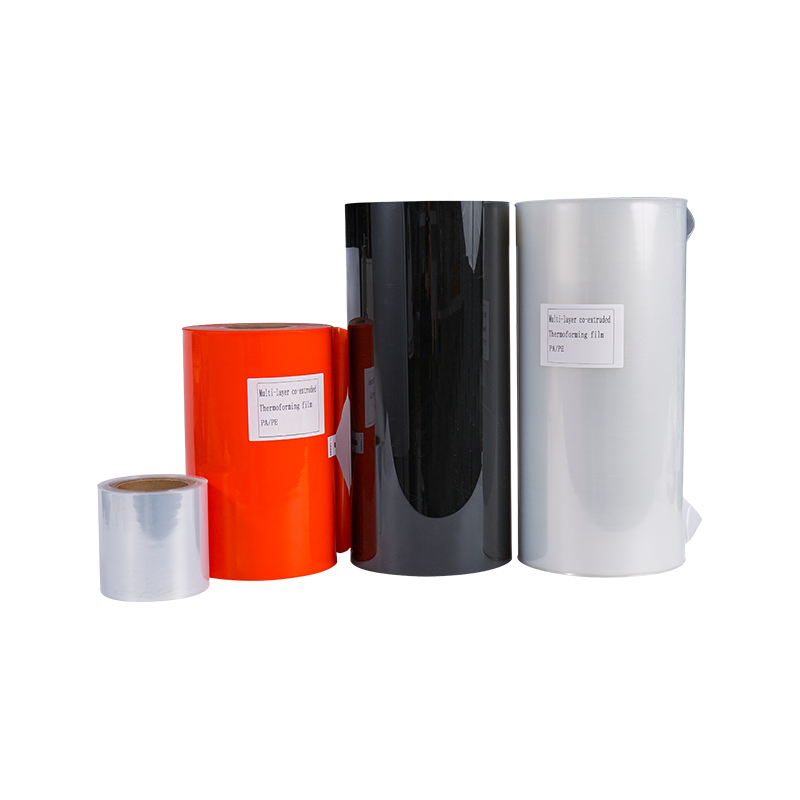 7-11 réteg PA/PE általános gát hőformázó fólia 7-11 réteg PA/PE általános gát hőformázó fólia