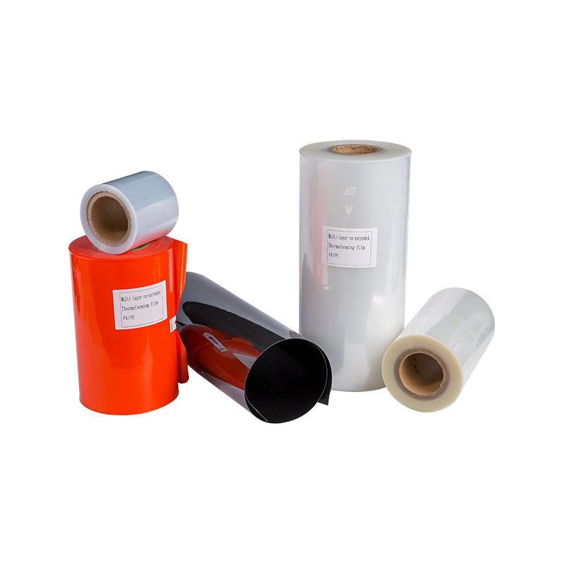 7-11 réteg PA/PE általános gát hőformázó fólia 7-11 réteg PA/PE általános gát hőformázó fólia